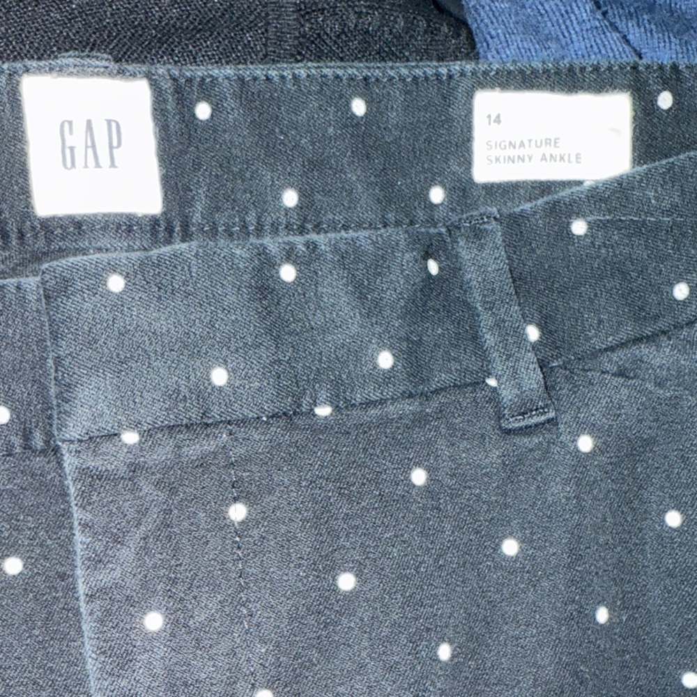 GAP Black Pants with White Dots - Picture 2 of 2